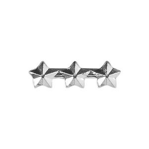 Triple Silver Star Ribbon Attachment
